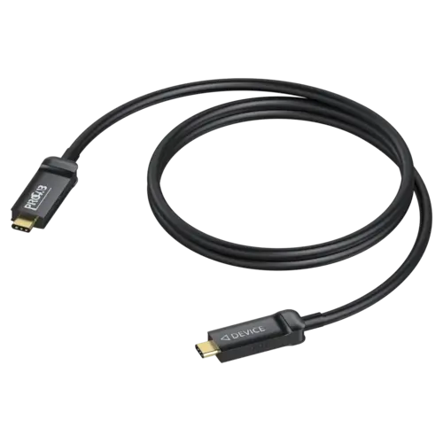 PROCAB USB Type-C to USB Type-C Active Optical Cable, 15 meters long, supporting USB 3.2 Gen 2 with a data transfer speed of 10 Gbps.