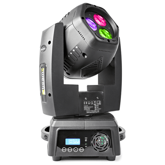 BEAMZ MHL832 LED Double Sided Moving Head, a professional stage lighting fixture designed for dynamic lighting effects.