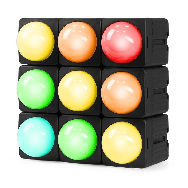 BEAMZ KUBE20BK Linkable Battery Uplight Outdoor featuring 20W RGBWA-UV LED, ideal for events and parties.