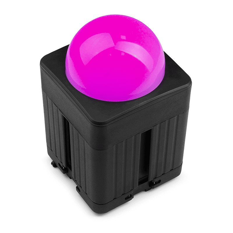 BEAMZ KUBE20BK Linkable Battery Uplight Outdoor featuring 20W RGBWA-UV LED lights, ideal for events and parties.