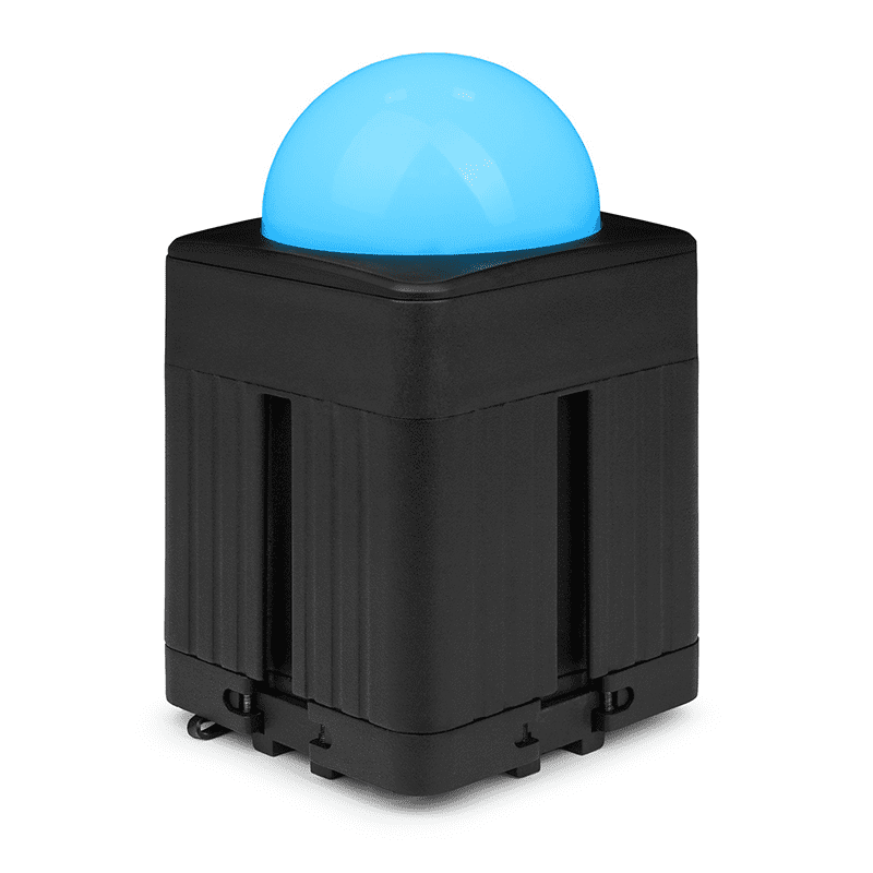 BEAMZ KUBE20BK Linkable Battery Uplight Outdoor featuring 20W RGBWA-UV LED, ideal for events and parties.