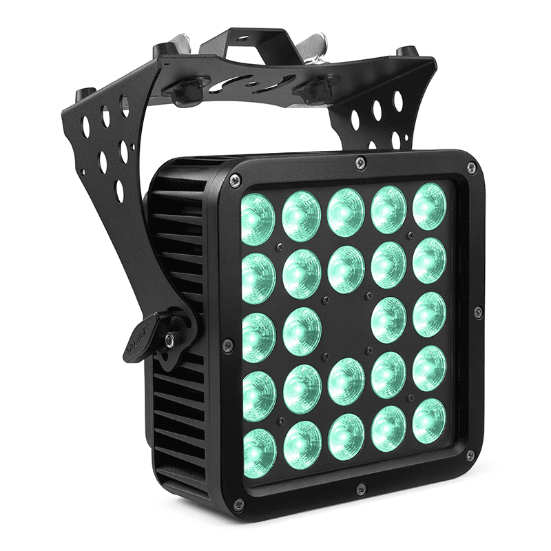 BEAMZ STARCOLOR205 LED Flood Light featuring 24x10W RGBA lights, designed for high-performance architectural lighting with IP65 rating.
