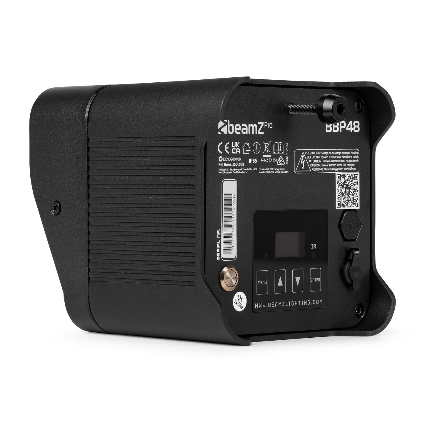Beamz Pro BBP48 LED Battery Uplight PAR - 9x 12W RG