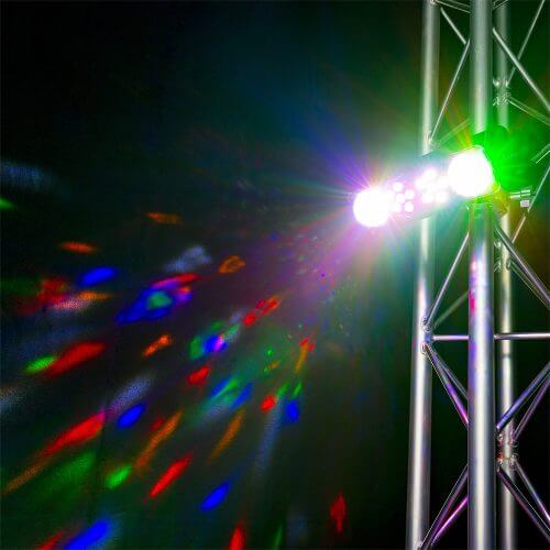 BEAMZ LightBox7 2-in-1 Party Effect DMX lighting fixture featuring high power PAR and moonflower effects.