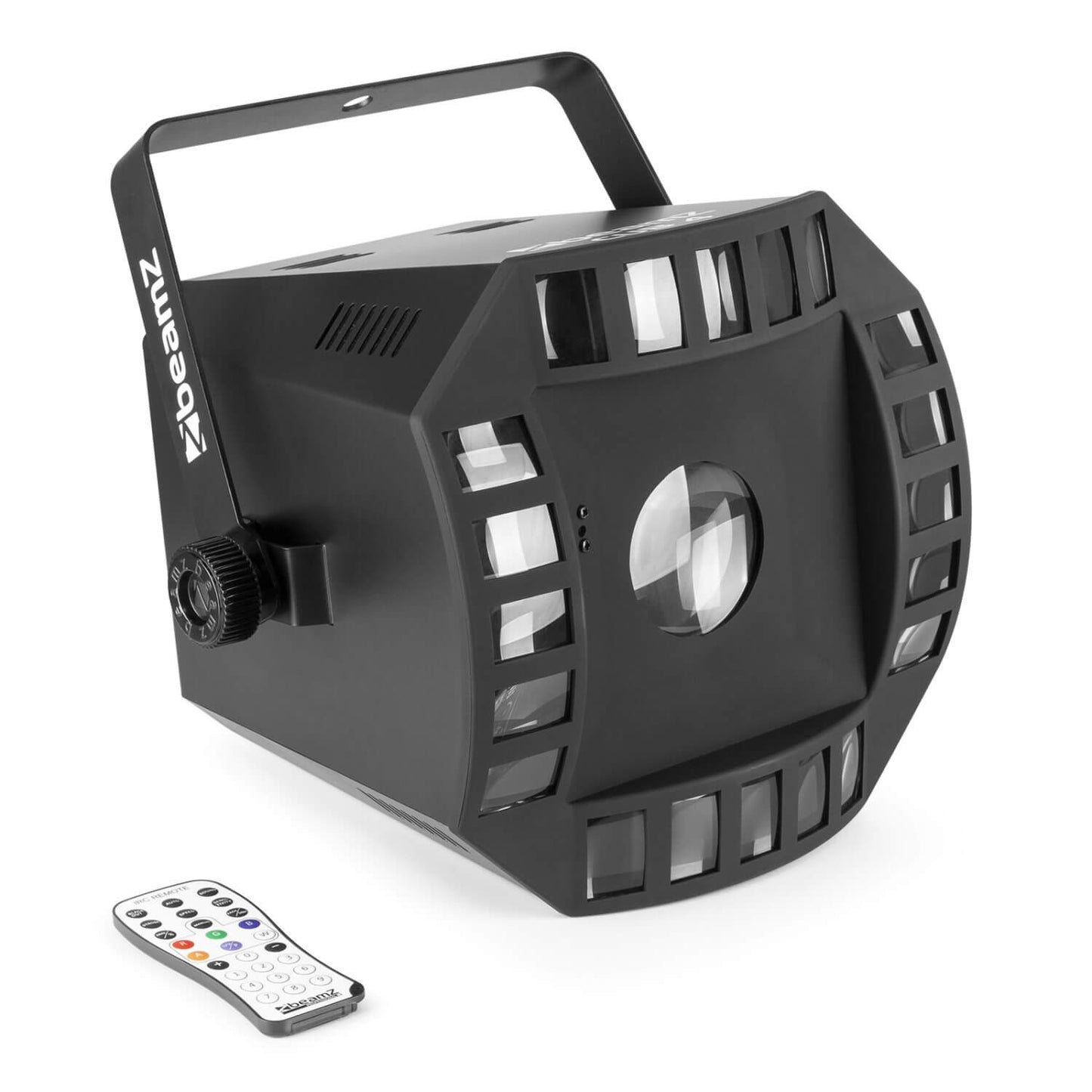 Beamz CUBE4 2x10W Quad LED + 64 RGB LEDs with DMX and IR Remote product image