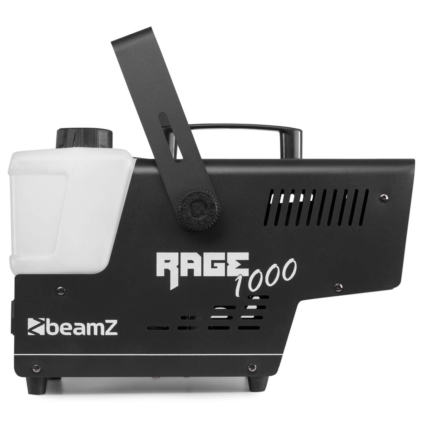 Beamz RAGE1000LED Smoke Machine with Timer Control and 6x3W 3-in-1 LEDs - Side View