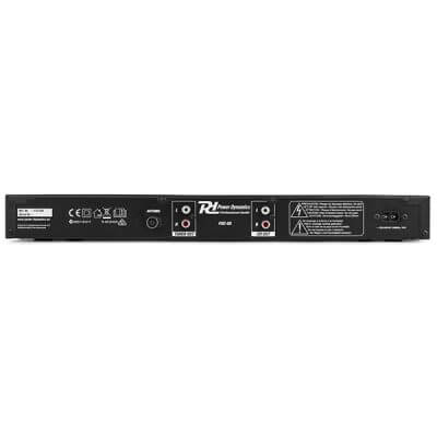Power Dynamics PDC-60 CD/USB/AM-FM Tuner/DAB+ Media Audio Player 1U displayed in a clear view.