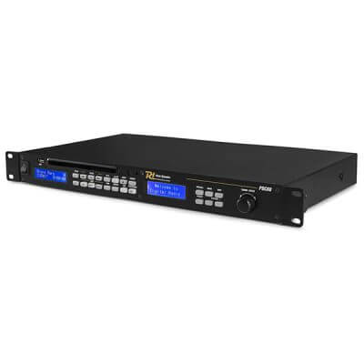 Power Dynamics PDC-60 CD/USB/AM-FM Tuner/DAB+ Media Audio Player 1U displayed in a compact design.