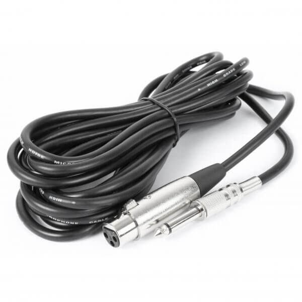 VONYX DM825 Dynamic Microphone XLR, a cardioid vocal microphone suitable for vocals, speeches, and DJ usage.