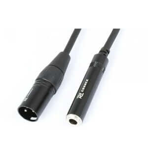 PDC CX135 Signal Lead XLR Female to 6.3mm Male - 0.15m Cable