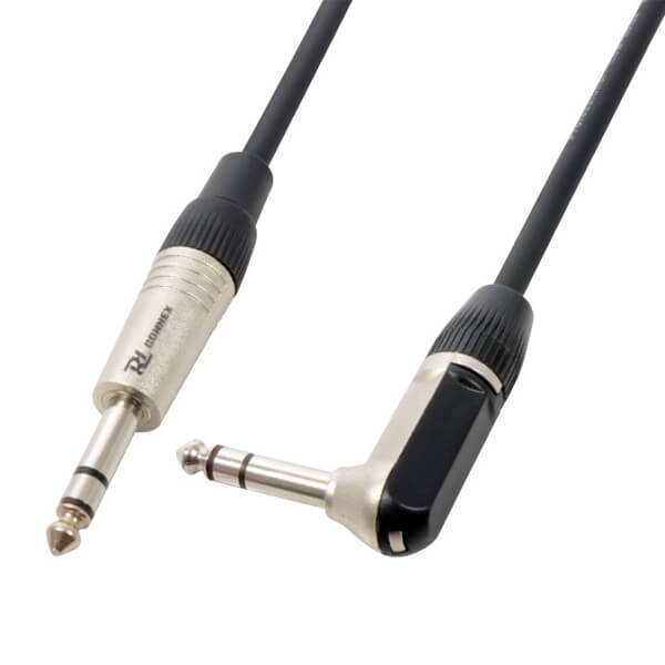 PDC CX78-3 3M stereo signal lead with right-angle 6.3mm jack connectors.
