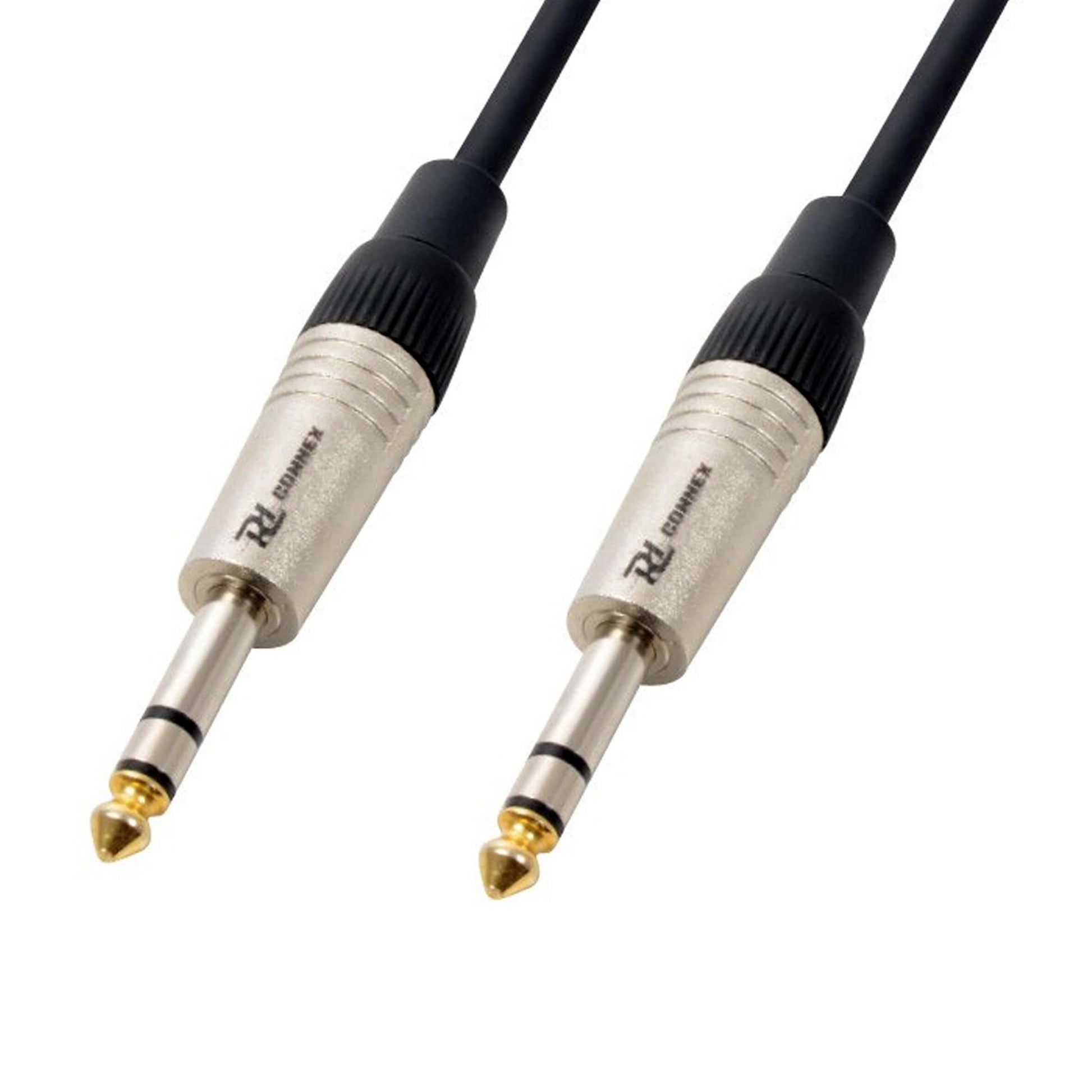POWER DYNAMICS CONNEX CX80-1 6.3mm Stereo Signal Lead, 1.5 meters long, displayed against a neutral background.