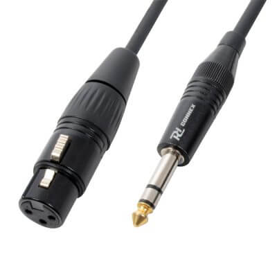 Power Dynamics Connex CX46-1 1.5M XLR Female to 6.3mm Stereo Jack Signal Lead