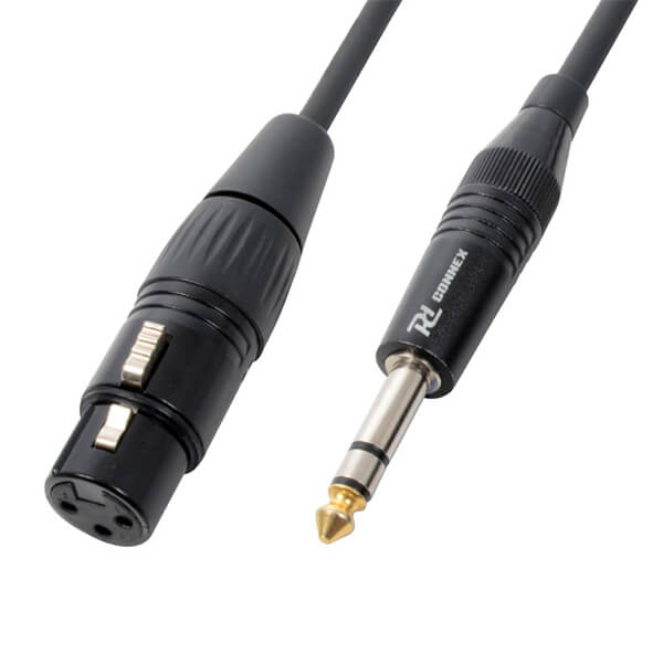 Power Dynamics Connex CX46-1 1.5M XLR Female to 6.3mm Stereo Jack Signal Lead
