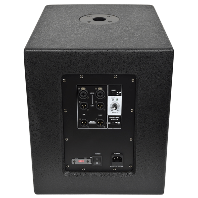 Citronic CASA-10BA Active Subwoofer 10 inch 300W RMS, showcasing its lightweight and powerful design.