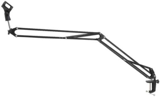 Citronic SMS002 Large Studio Swivel Microphone Desk Stand Boom Arm with a height of 1010mm, designed for professional audio recording.