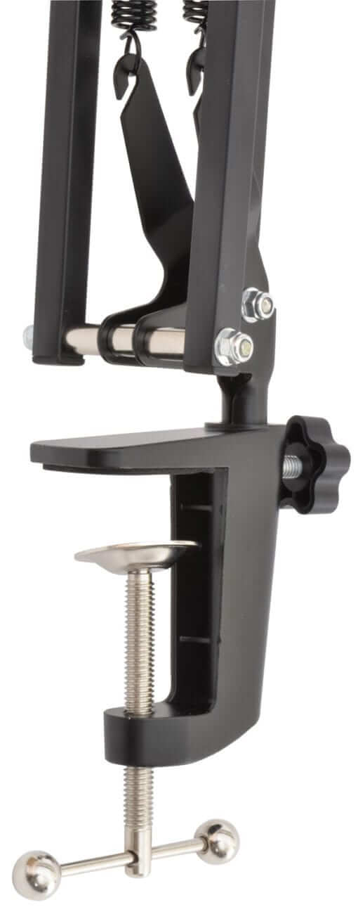 Citronic SMS002 Large Studio Swivel Microphone Desk Stand Boom Arm, showcasing its design and functionality.