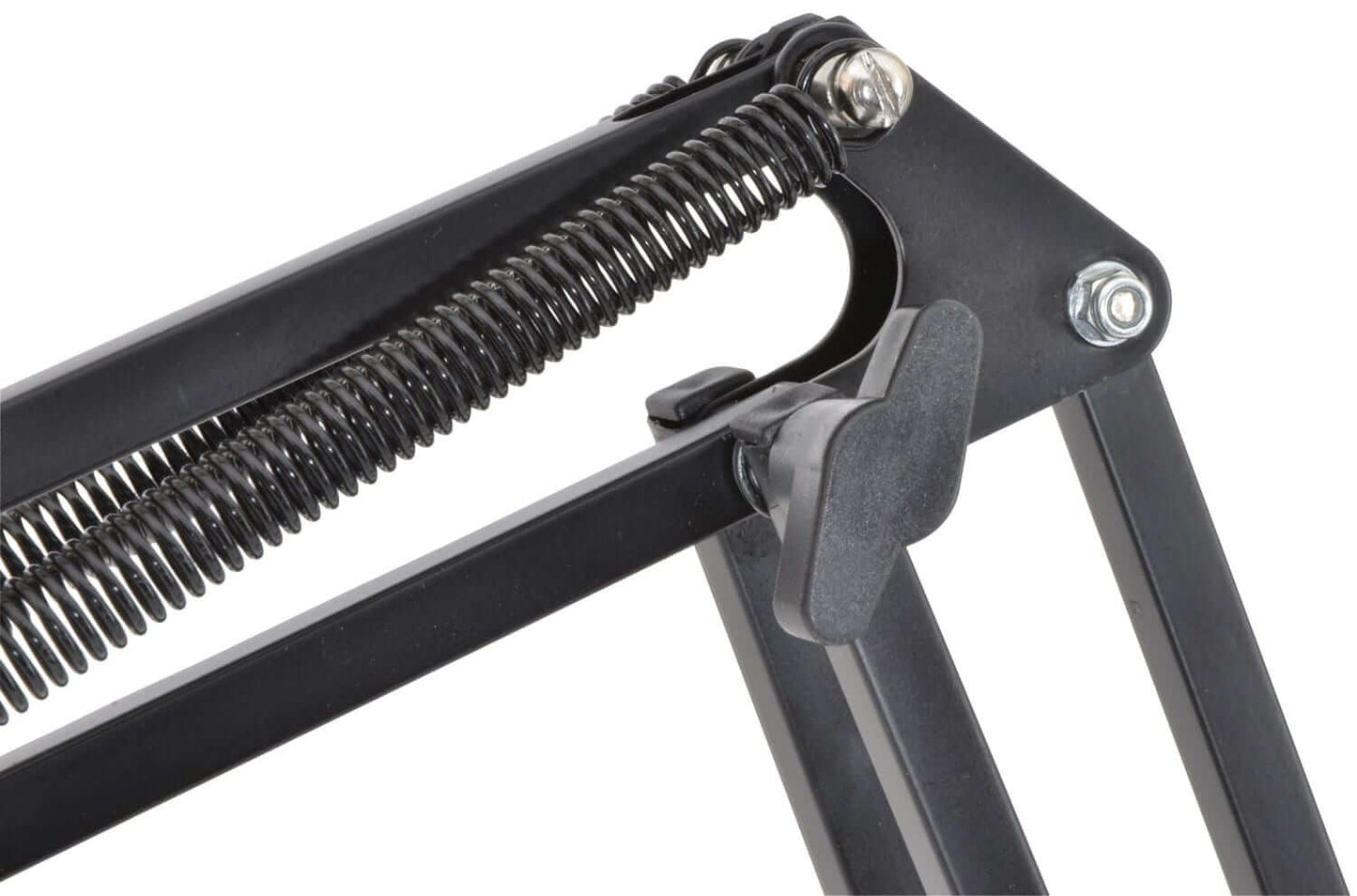 Citronic SMS002 large studio swivel microphone desk stand boom arm displayed in a studio setting.