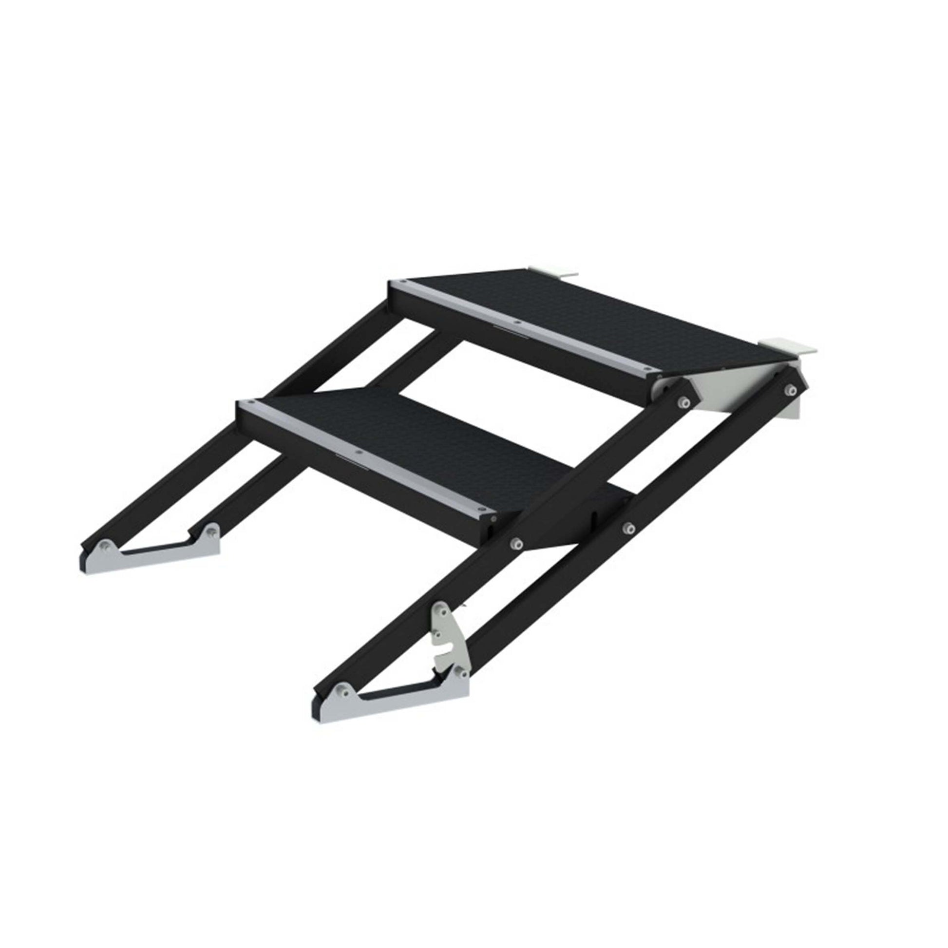 Image of the ALUSTAGE SPS-03/2CZ Adjustable Stairs, showcasing its steel construction and adjustable height from 400mm to 600mm.