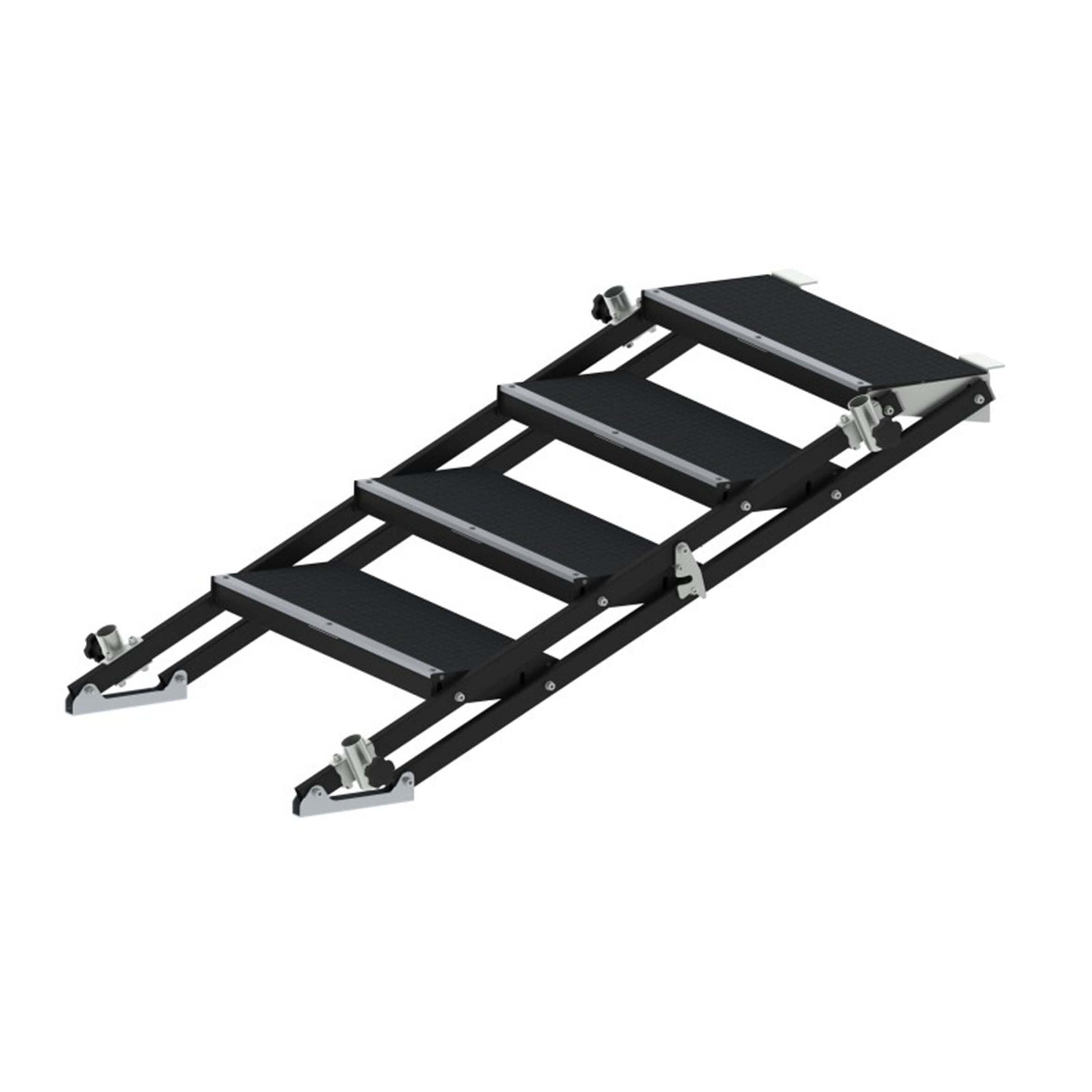 Image of the ALUSTAGE SPS-03/4CZ Adjustable Stage Stairs, adjustable height from 600mm to 1000mm, designed for stage access.