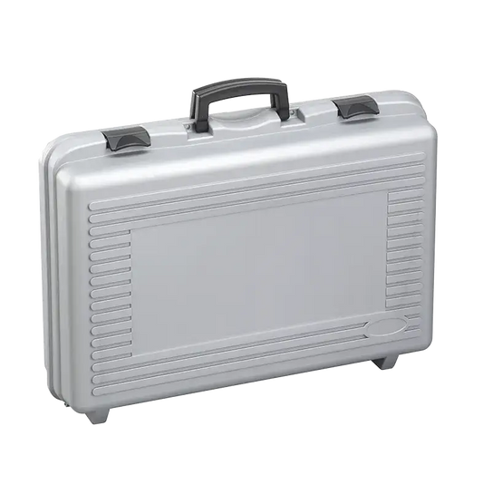 Image of a SP PAN 170/60H184 Silver Polypropylene Carry Case, empty, measuring 600x415x184mm.