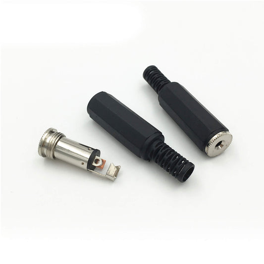 High-quality TVA 2.5MM Sub-Mini Inline Socket Bakelite audio connector on a white background.