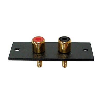 High-quality audio connector TVA RCA chassis socket plate 2P