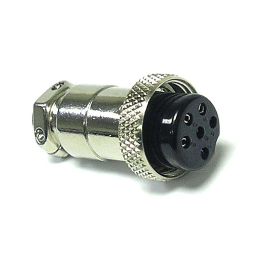 TVA 6 Pin Socket NC-518, a multi-pin in-line female connector, shown in an image.