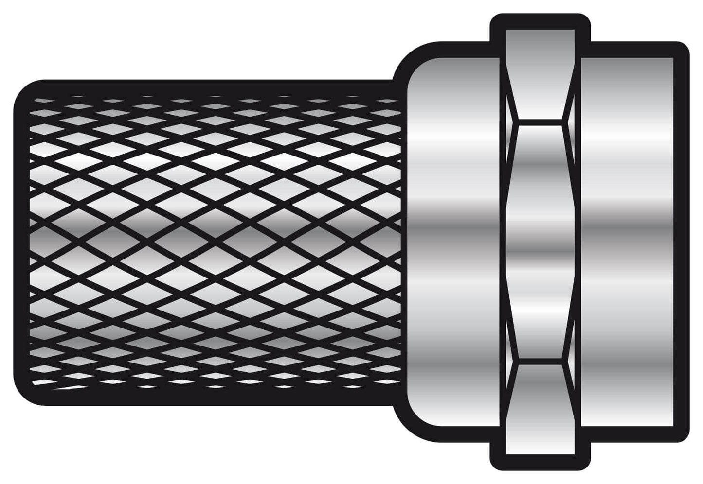 TVA FCON male twist-on plug designed for RG58 coaxial cable, showcasing its features and design.
