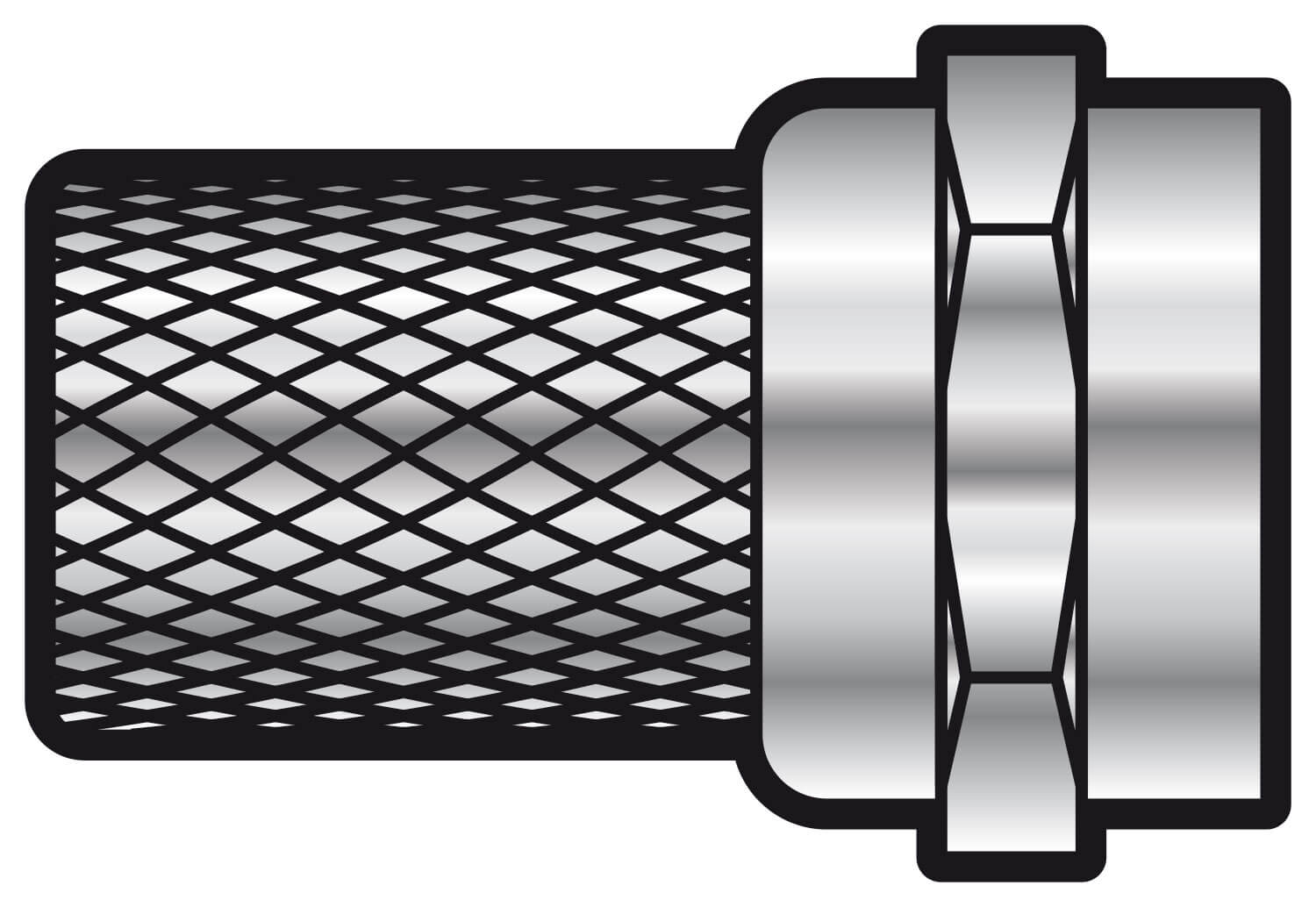 TVA FCON male twist-on plug designed for RG58 coaxial cable, showcasing its features and design.