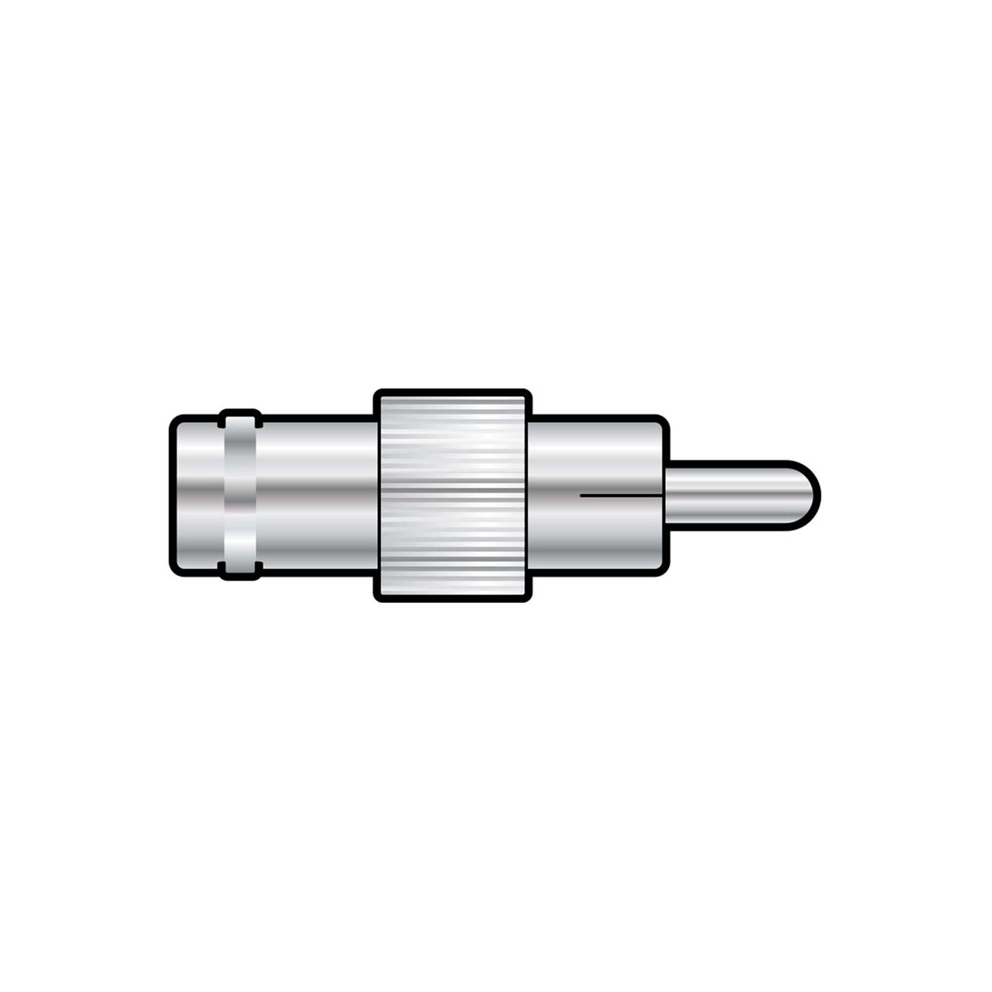 TVA ADAP RCA Plug to BNC Socket connector, designed for high-quality audio and video equipment.