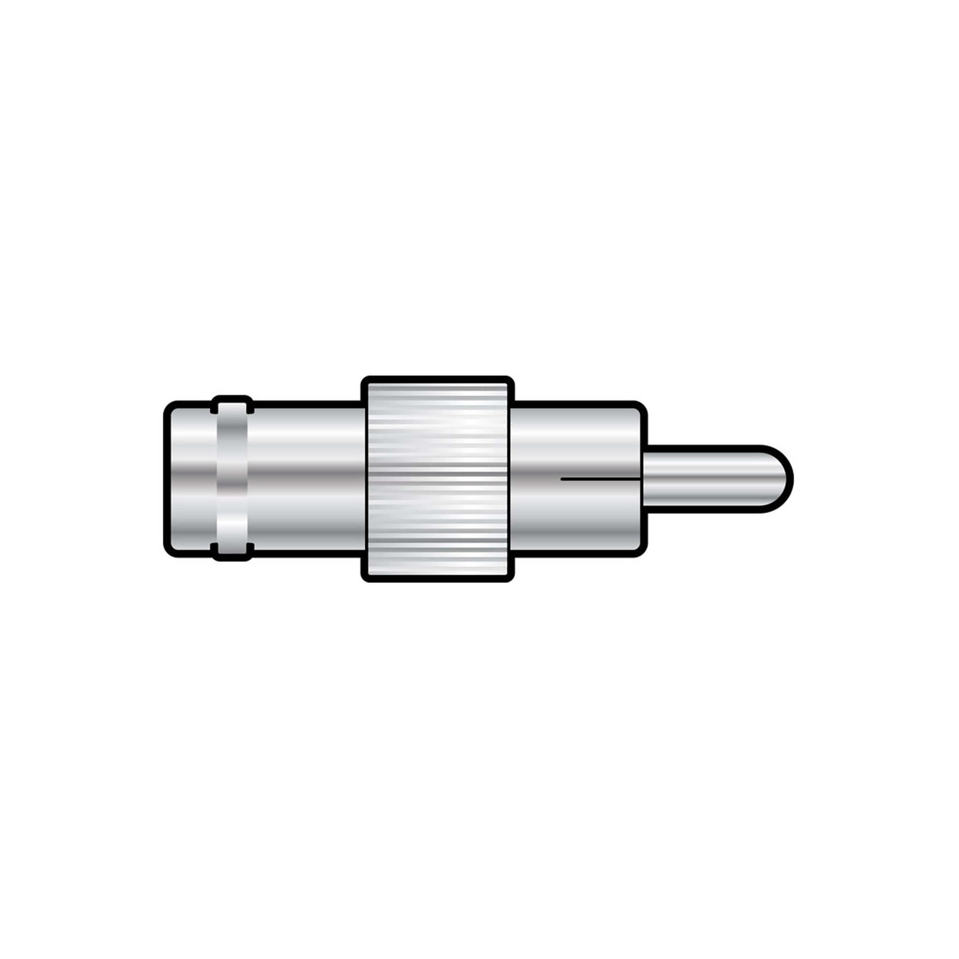 TVA ADAP RCA Plug to BNC Socket connector, designed for high-quality audio and video equipment.