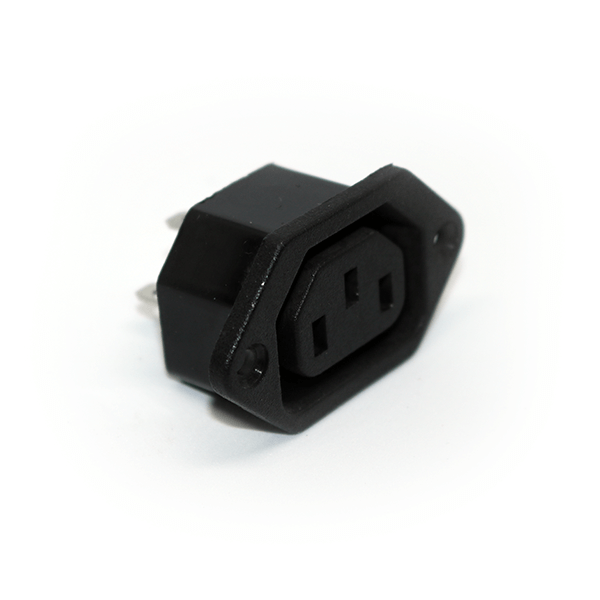 TVA 3-Pin IEC AC Power Socket Chassis Mount, a reliable power solution for various applications.