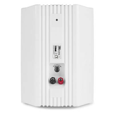 Power Dynamics BC65VW 100V Weatherproof Speaker Set in white, featuring a 6.5 inch design, suitable for outdoor use.