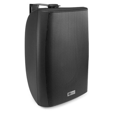Power Dynamics BF80TB 100V Weatherproof Speaker 8 inch in black, designed for outdoor use with IPX5 rating.