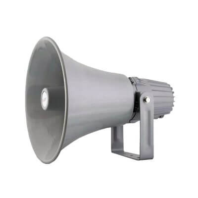 FILO ROHV80 100V Round Horn Speaker, a 16-inch weatherproof audio solution designed for high-quality sound.