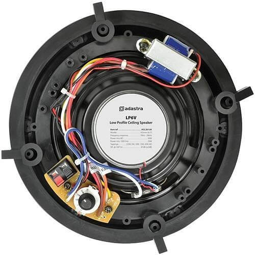 Adastra LP6V Low Profile Ceiling Speaker 6.5 inches, designed for discreet installation with high-quality sound output.