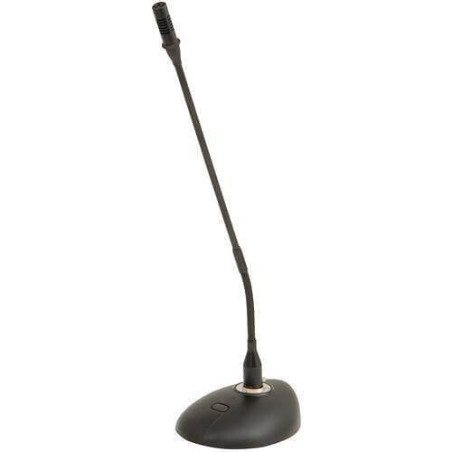 Adastra COM46 Conference Microphone with flexible stem and XLR connection, featuring cardioid pickup pattern.