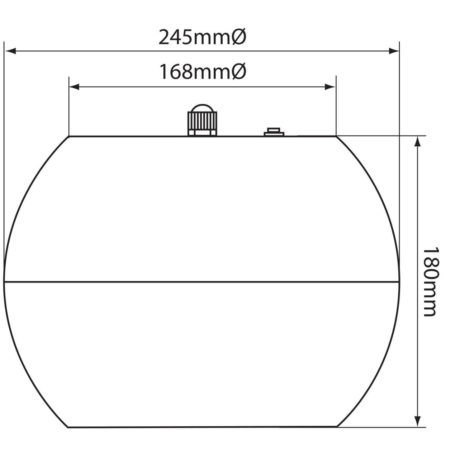 Adastra PS50-B Series Pendant Speaker, a 5 inch black speaker designed for wide angle sound distribution, suitable for 100V line installations.