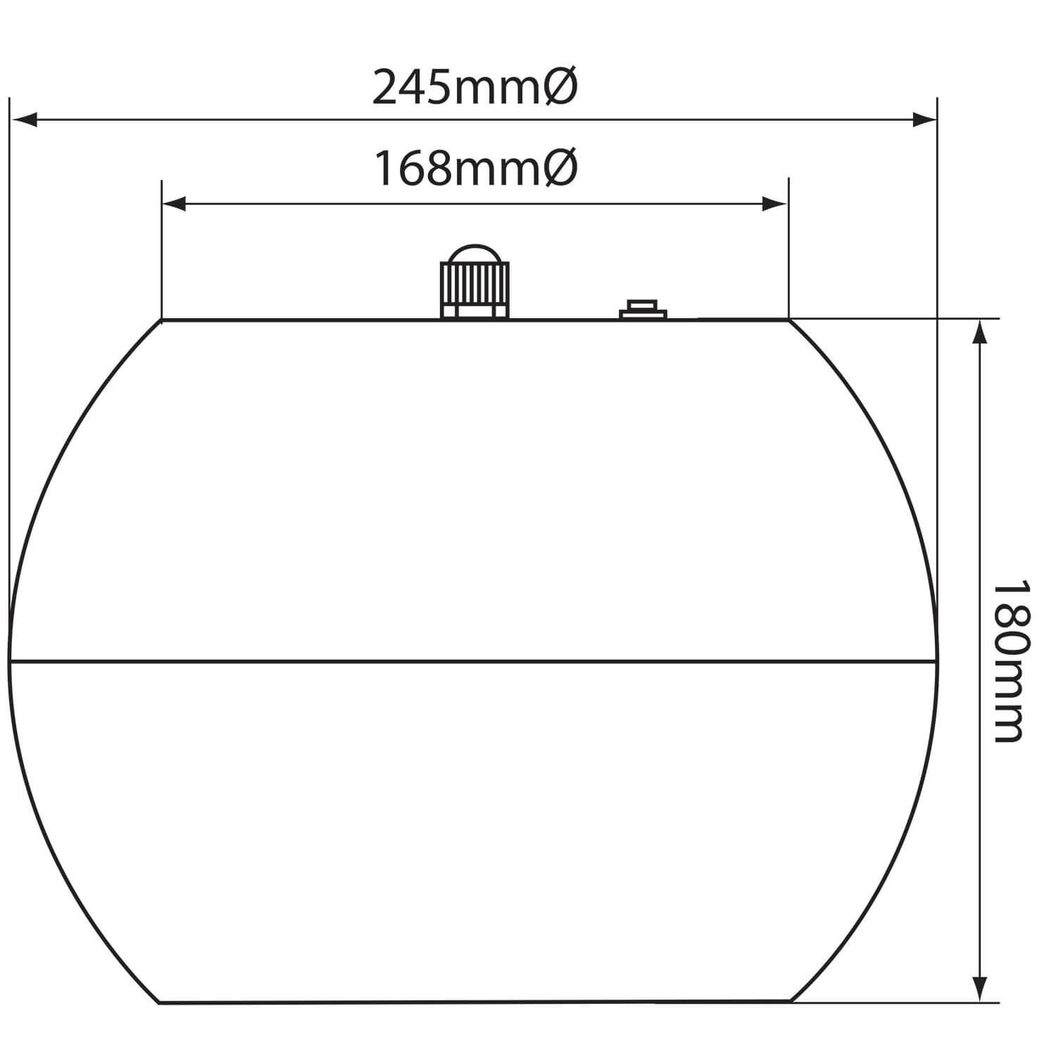 Adastra PS50-B Series Pendant Speaker, a 5 inch black speaker designed for wide angle sound distribution, suitable for 100V line installations.