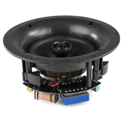 Power Dynamics FCS8 8-Inch 2-Way Slimline Ceiling Speaker designed for 100V line applications.