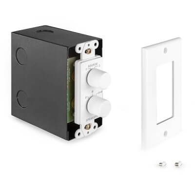 Power Dynamics PDWS3 dual speaker selector switch with universal mounting box