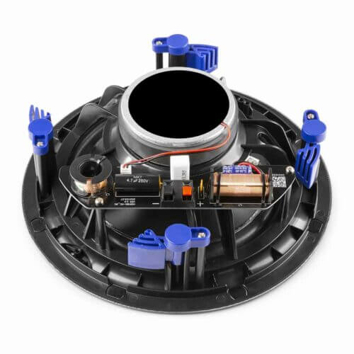 Power Dynamics NCSP8B Low Profile Ceiling Speaker, 8 inches, 40W, 100V, in black color.