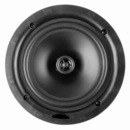 Power Dynamics NCSP8B Low Profile Ceiling Speaker, 8 inch, 40W, 100V, in black color.