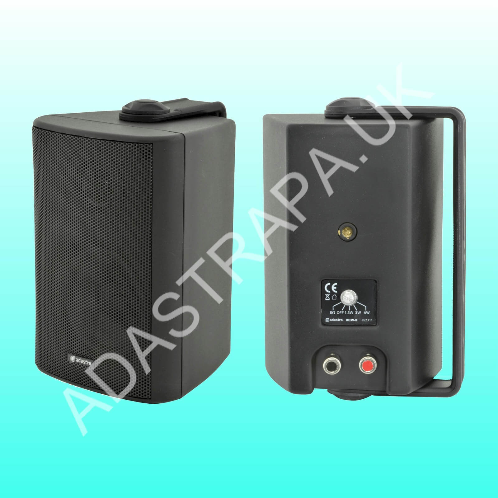 Adastra BC4V-B 100V 4-Inch Indoor Speaker in black color, designed for indoor use.