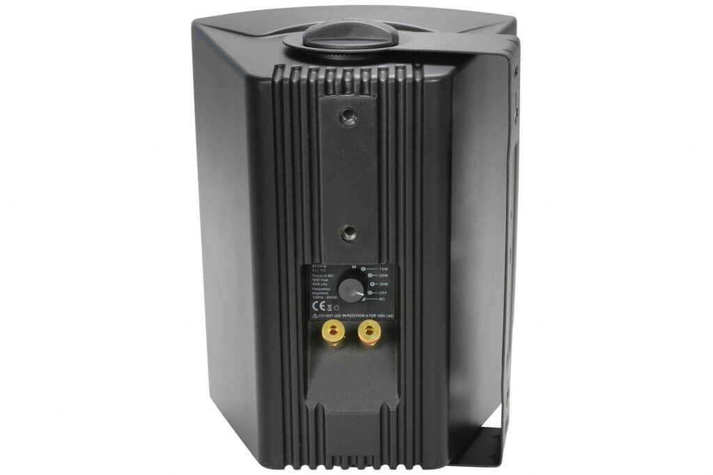 FILO BC5V-B 100V 5.25 Inch Background Speaker in black color, showcasing its design and features.
