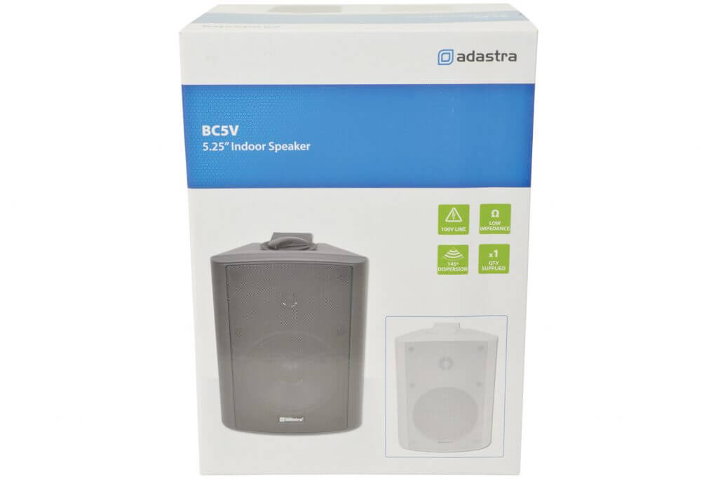 FILO BC5V-B 100V 5.25 Inch Background Speaker in black color, showcasing its design and features.