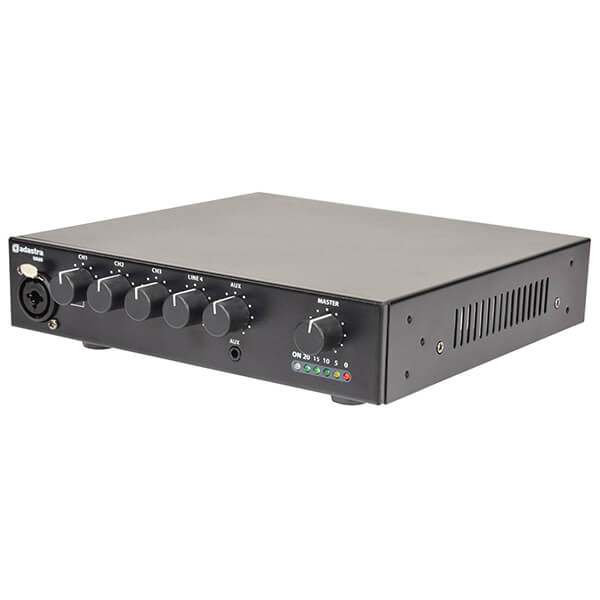 Adastra UA60 Ultra Compact Mixer-Amplifier, a versatile PA solution designed for high-quality sound amplification.
