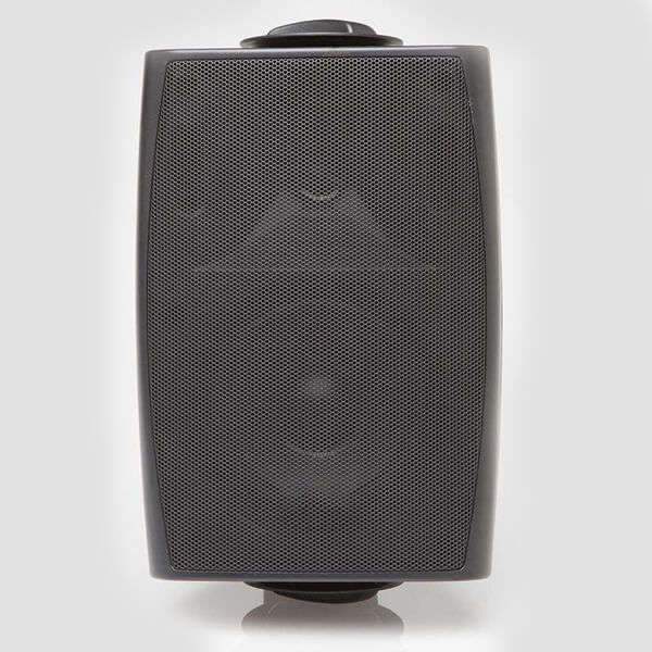 FILO CAVSM4BIP 4-inch moulded speaker and domed tweeter in black with bracket, suitable for various audio applications.