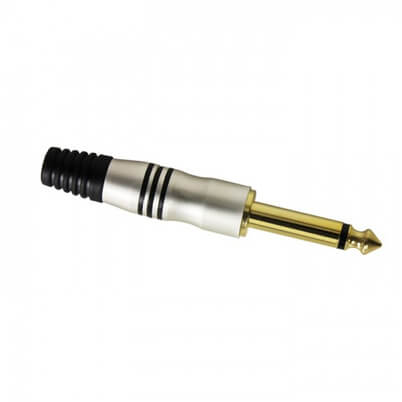 Adam Hall Connectors 7510 - 6.3mm mono gold jack plug.